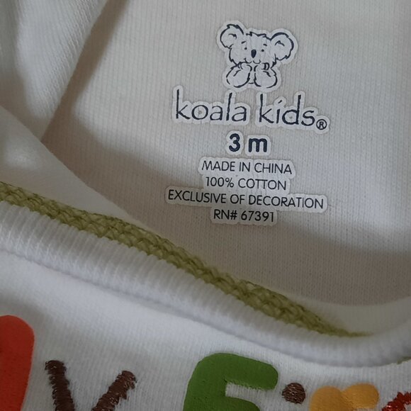 KOALA KIDS BABY THANKSGIVING ROMPER, First Thanksgiving Baby Outfit, Long Sleeve - Picture 6 of 7